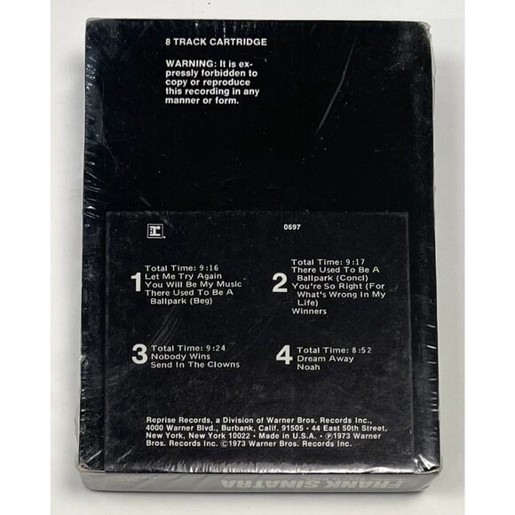 Ol' Blue Eyes Is Back by Frank Sinatra (8-Track, 1973, Reprise) NIP NEW Sealed - Picture 3 of 3